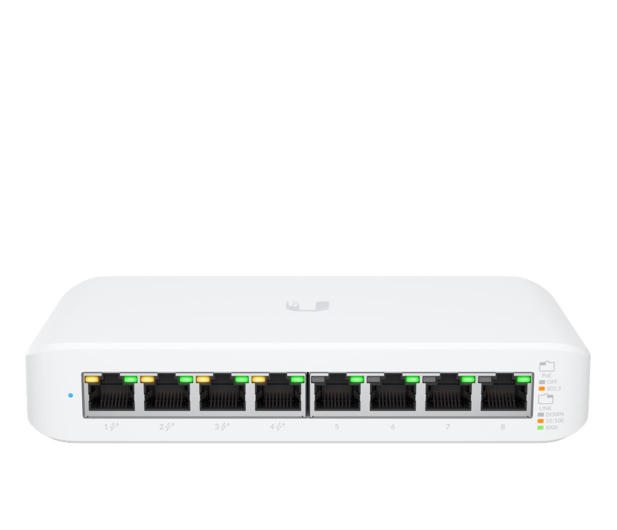 Ubiquiti 8p USW-Lite-8-PoE (8x10/100/1000Mbit) 4xPoE+ - 1087315 - zdjęcie